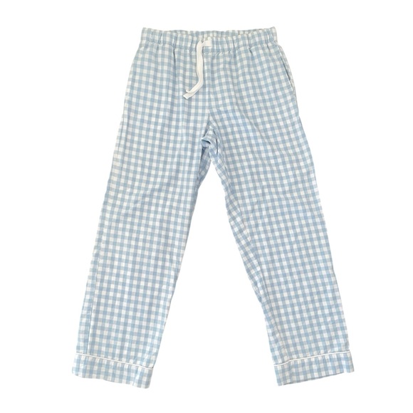 Petite Plume Womens Twill Pajama Set in
Light Blue Gingham Small Classic Sleep - Picture 5 of 16